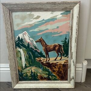 Vintage MCM Paint-by-Number Artwork